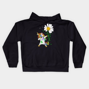 Unicorn CEREBRAL PALSY Awareness Daisy Kids Hoodie